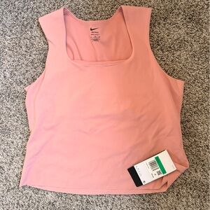 Nike Women's Soft Pink Dri-FIT Tank Top